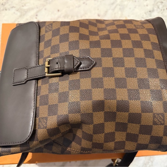 inventpdr louis vuitton backpack Louis Vuitton Montsouris Red Interior Backpack Brown Canvas
